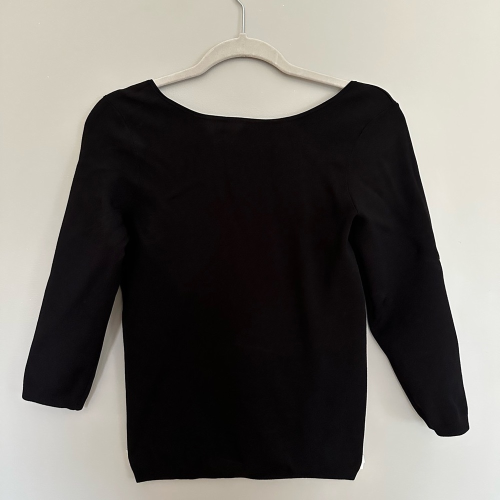Black 3/4 Sleeve Top